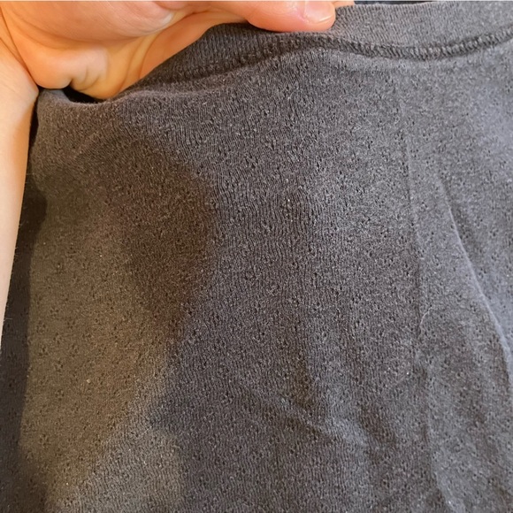 y2k realitiee black eyelet ruffle sleeve top vintage witchy vampire goth grunge - Picture 4 of 8